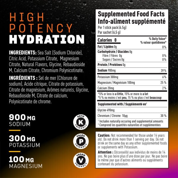 Alternative view of Mango Passionfruit High-Potency Electrolytes